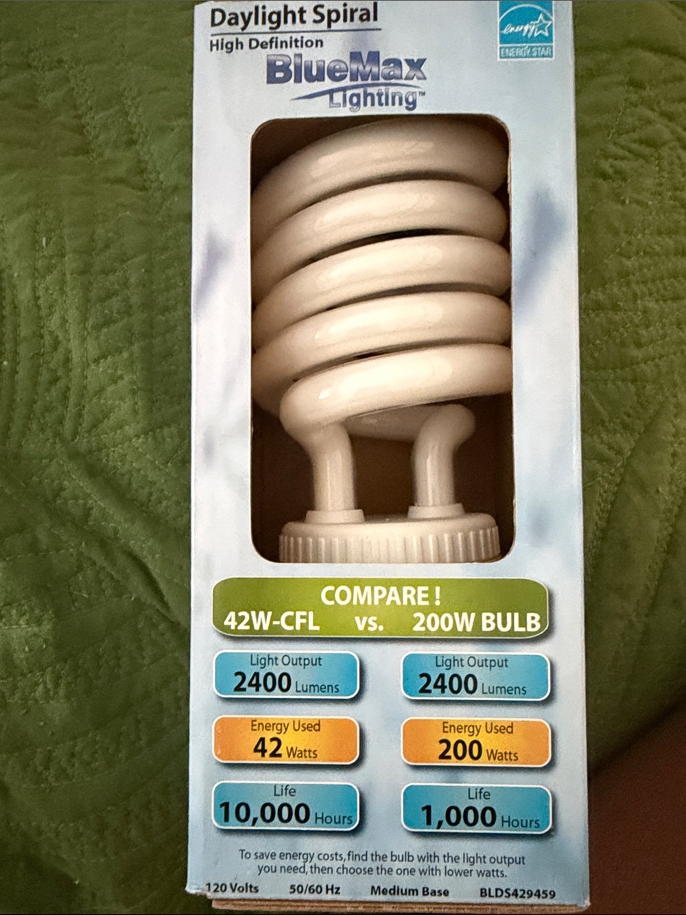 Daylight Spiral 42W CFL Bulb - White